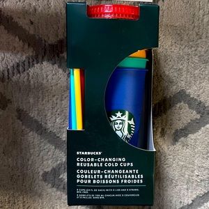 Starbucks color changing cold cups